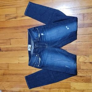 Paige Vertugo Ultra Skinny Distressed Blue Jeans sz 25